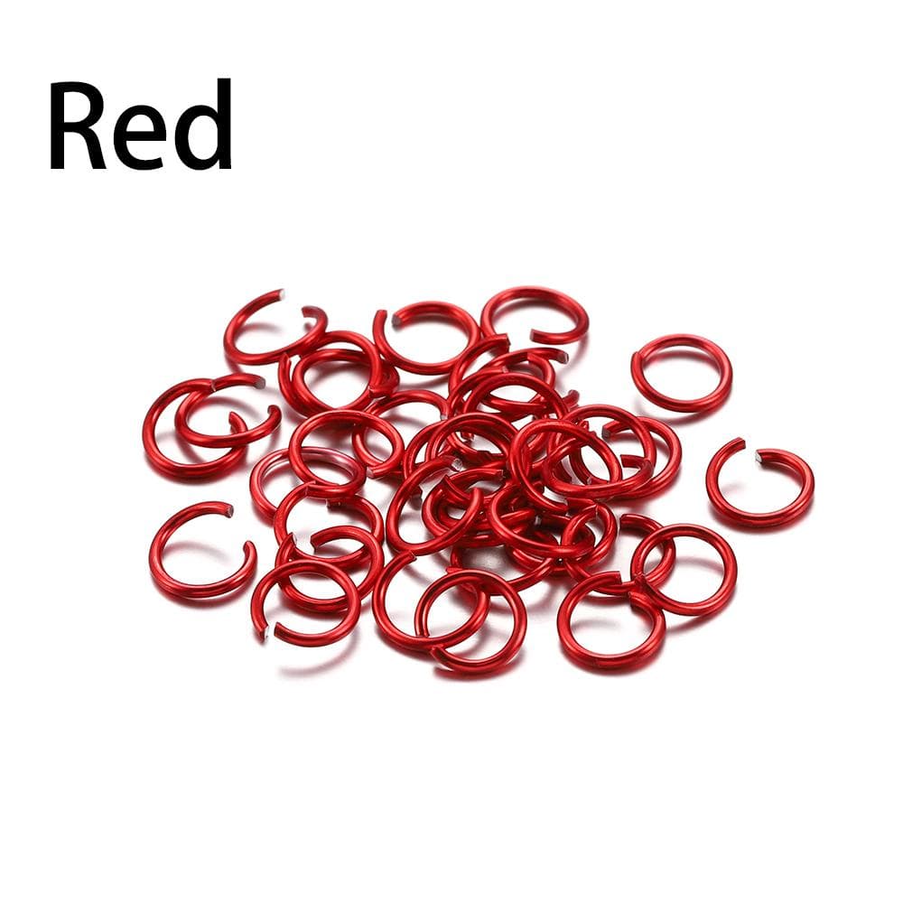 300pcs/lot 6 8 10 mm Aluminum Soft Open Jump Ring Split Rings Connectors For DIY Jewelry Making Findings Supplies Accessories 6.5mm