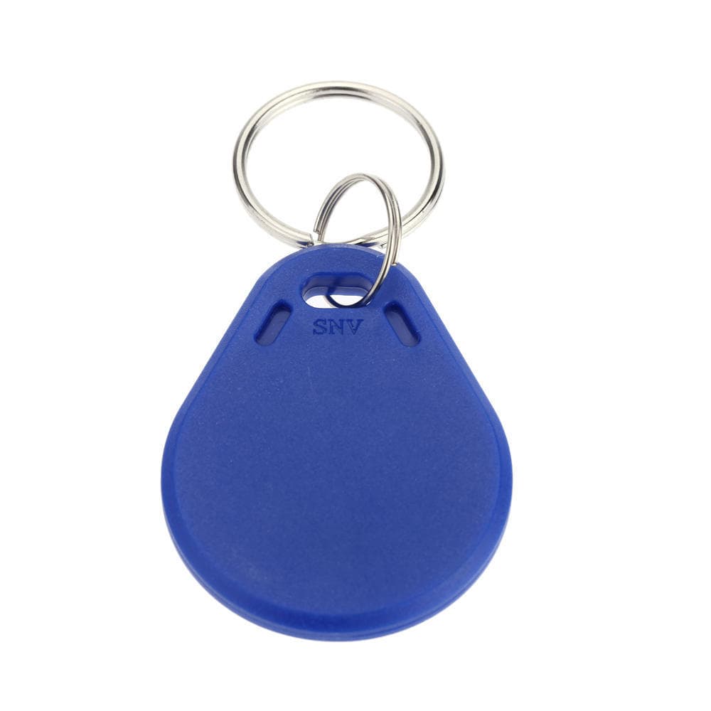 20pcs Writable Rewrite 125KHz RFID Tag Keyfob Keychain Cards Copier for Access Control blue