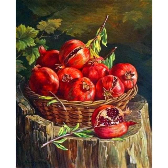 Diamond Painting Fruit 5D Diy Diamond Embroidery Grape Kitchen Home Decoration Picture 20X30CM