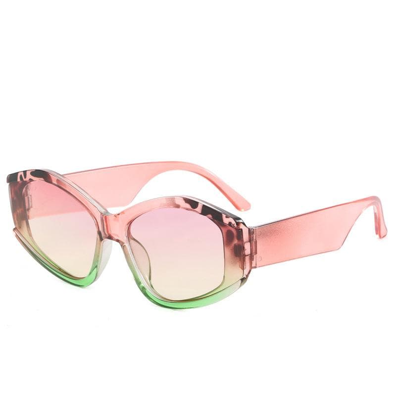 New Fashion Sunglasses Women Men Large Frame Colorful Trendy UV400 Protection Full Frame Sun Glasses