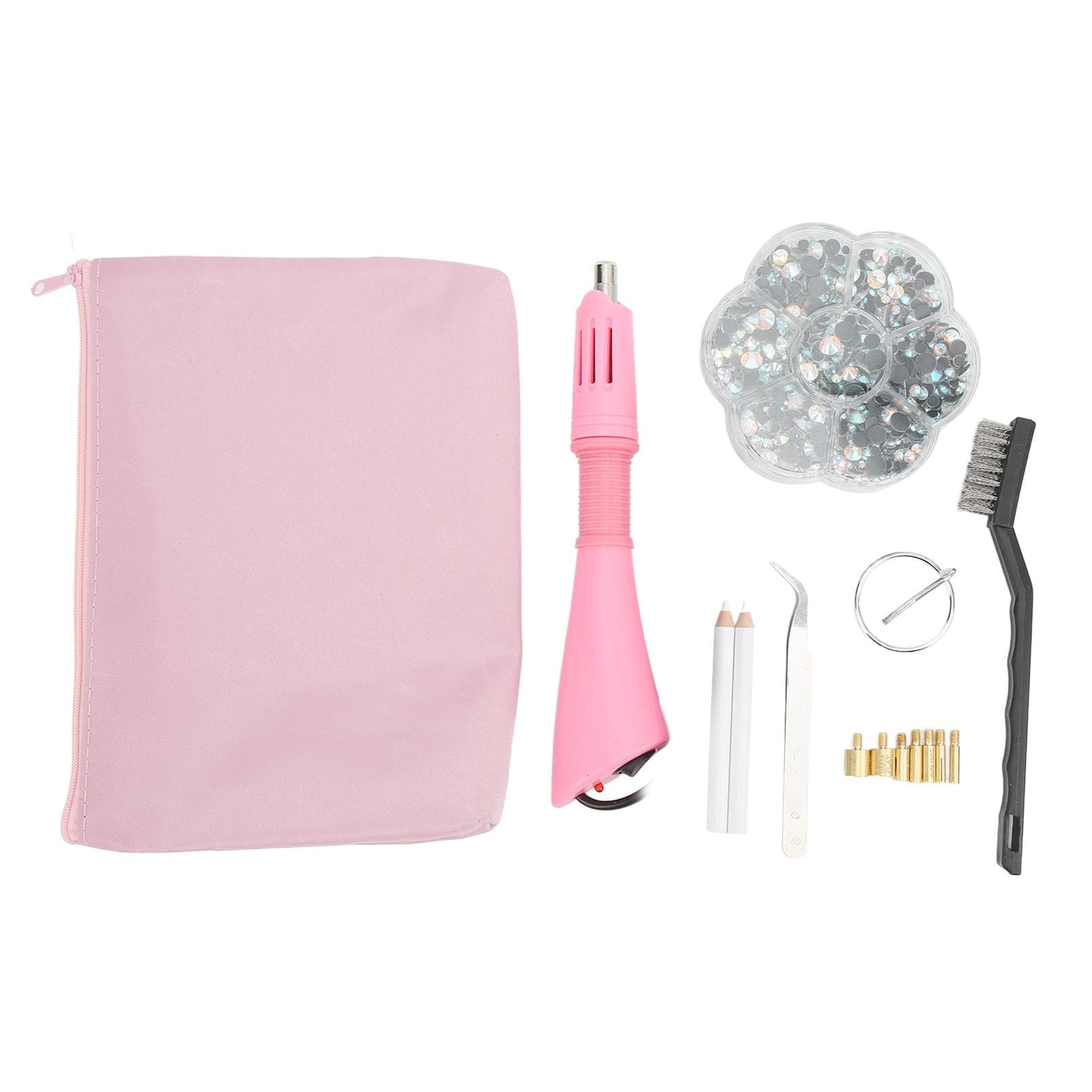 Hotfix Rhinestones Set Portable Storage Box Fast Heating DIY Making Rhinestone Applicator Kit Wide EU Plug