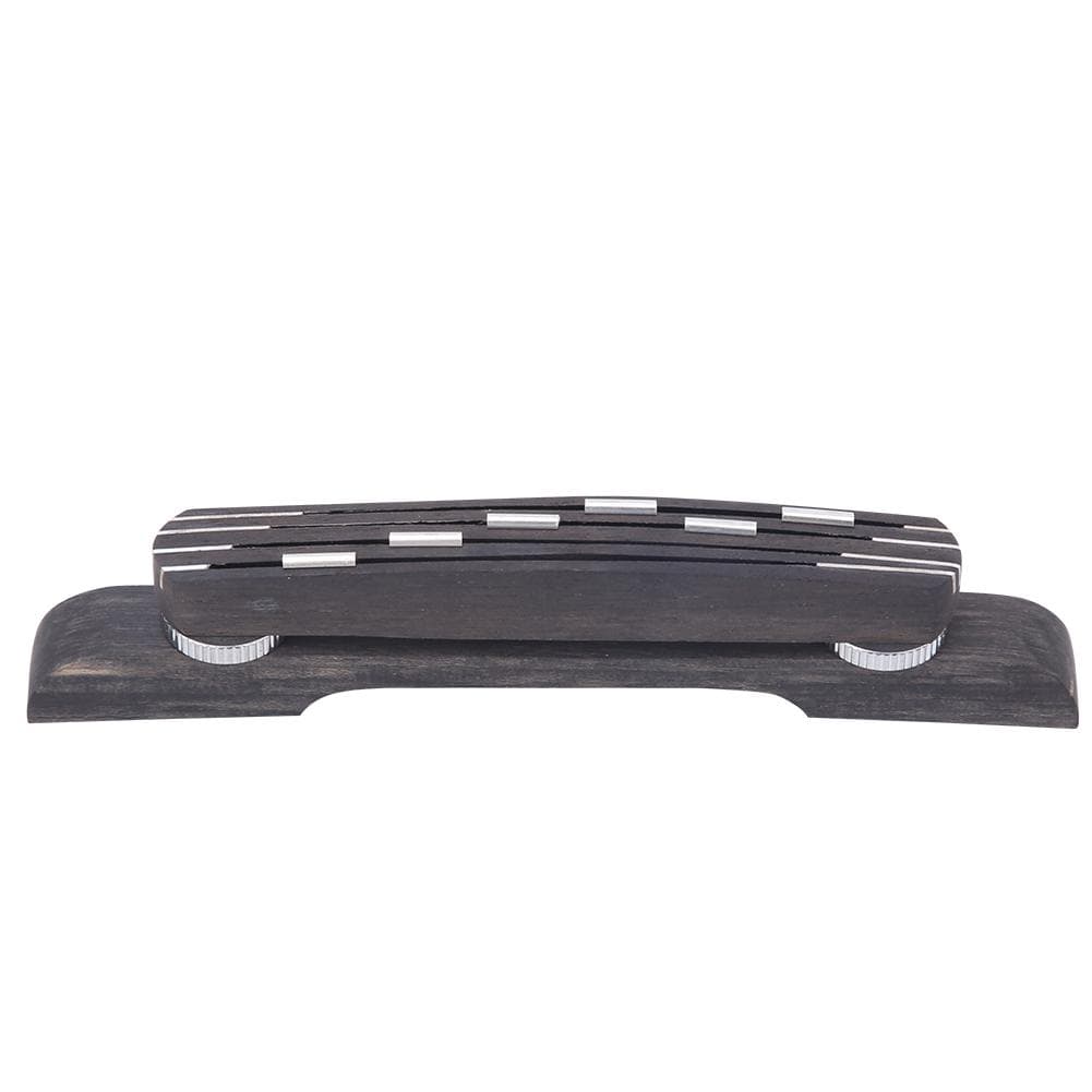 GO104 Ebony Guitar Bridge Jazz Guitar Accessory with 6 Point Adjustable Height 21~26mm