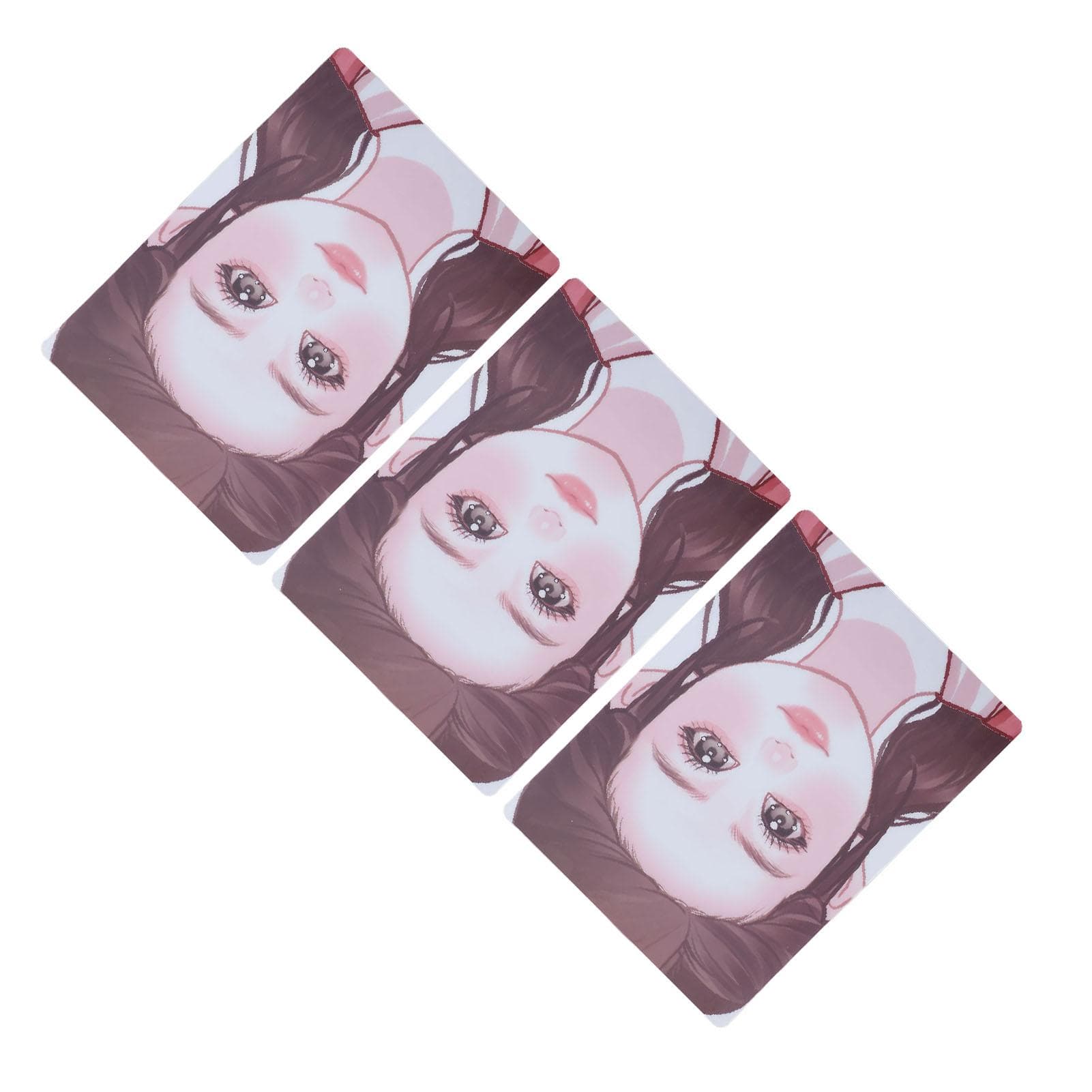 3pcs Makeup Painting Practice Board Reusable Painting Exercise Template Stage Makeup Tool for Home