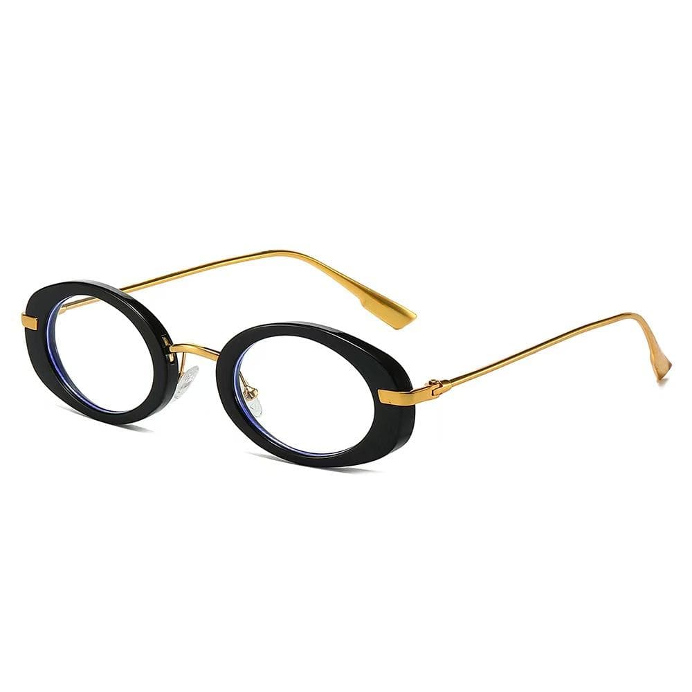 Retro Metal Frame Oval Sunglasses Women Men Vintage Luxury UV400 Lens Shades Designer Brand Eyewear