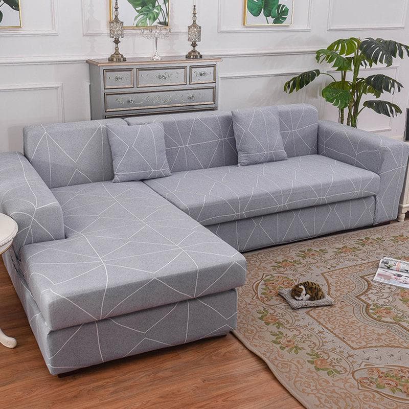 Geometrical Slipcovers Sofa Cover Cat Pattern Sofa Covers Sofa Towel Living Room Furniture Protective Armchair Couches Sofa Cover 1-seat 90-140cm