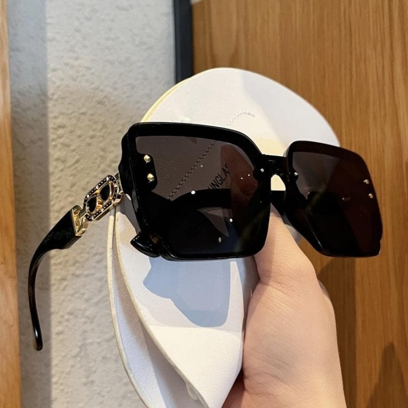 Women's High-definition Sunglasses Light Luxury Rectangular Frame Fashionable Trendy Eyewear for Women