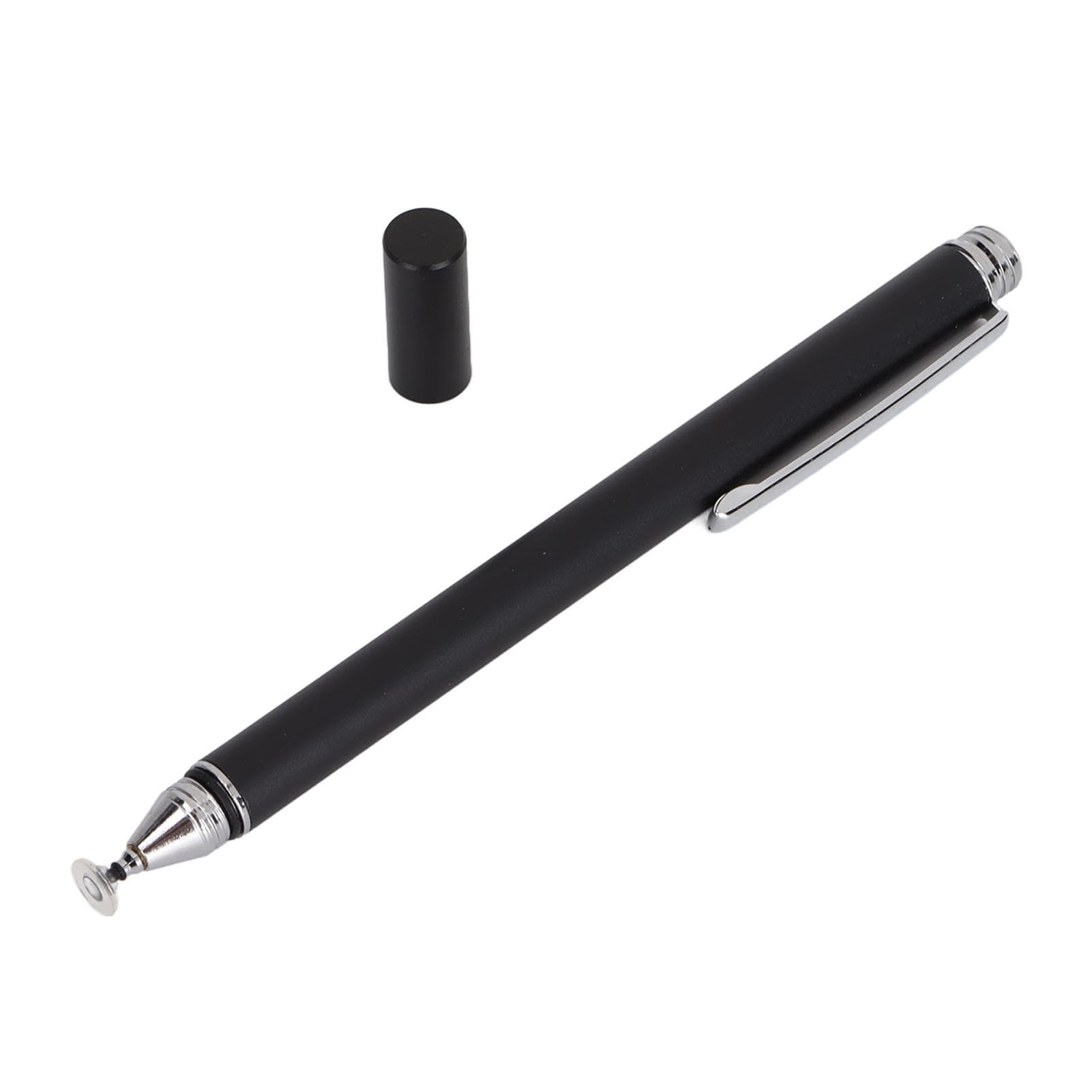 Active Stylus Pen Accurate Sensitive Silent Magnetic Cap Aluminium Alloy Wear Resistance Smart black