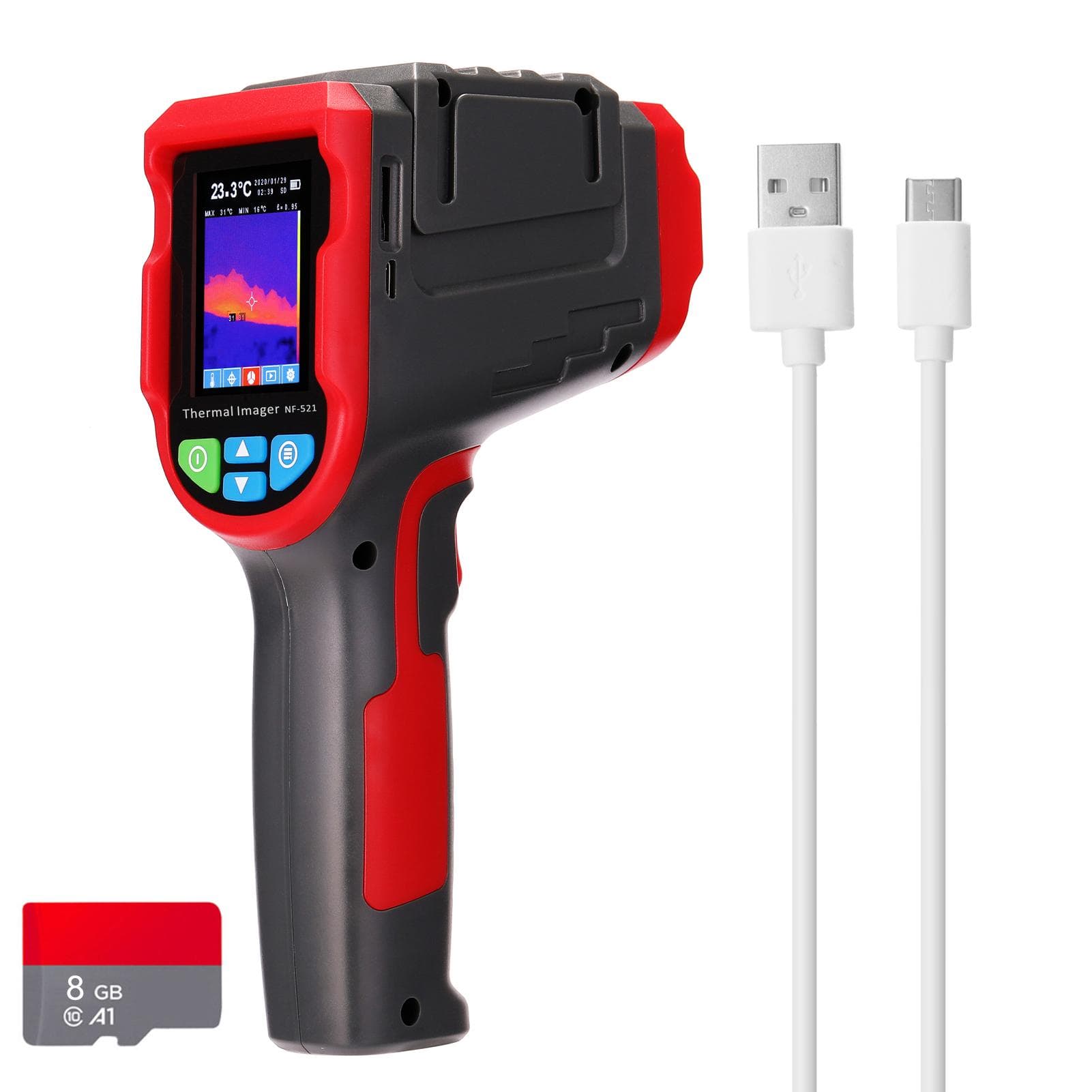 NF-521 Thermal Imager Portable Infrared Camera Digital Display Heating Detector Handheld multicolour