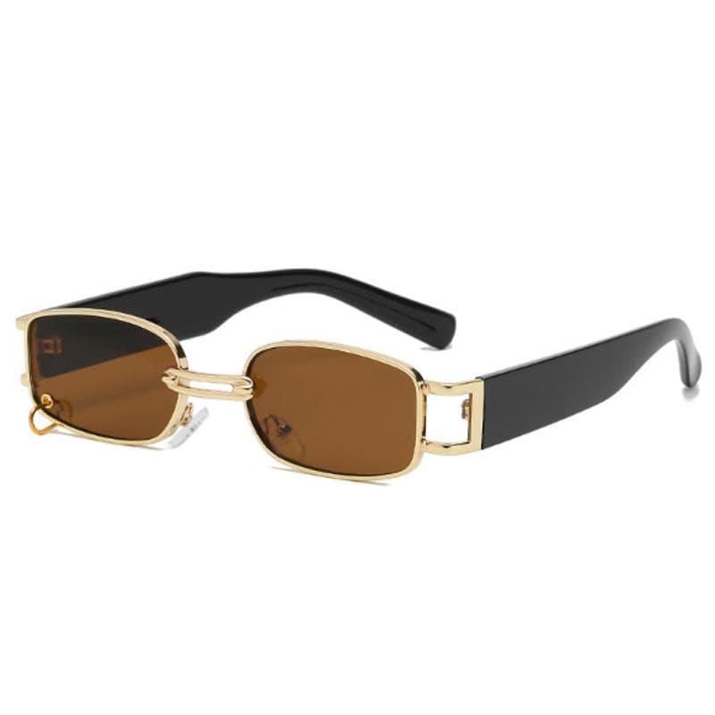 Brand Punk Square Sunglasses Women Fashion Small Frame Retro Metal Vintage Designer Sun Glasses Female Rectangle Gafas De Sol Other