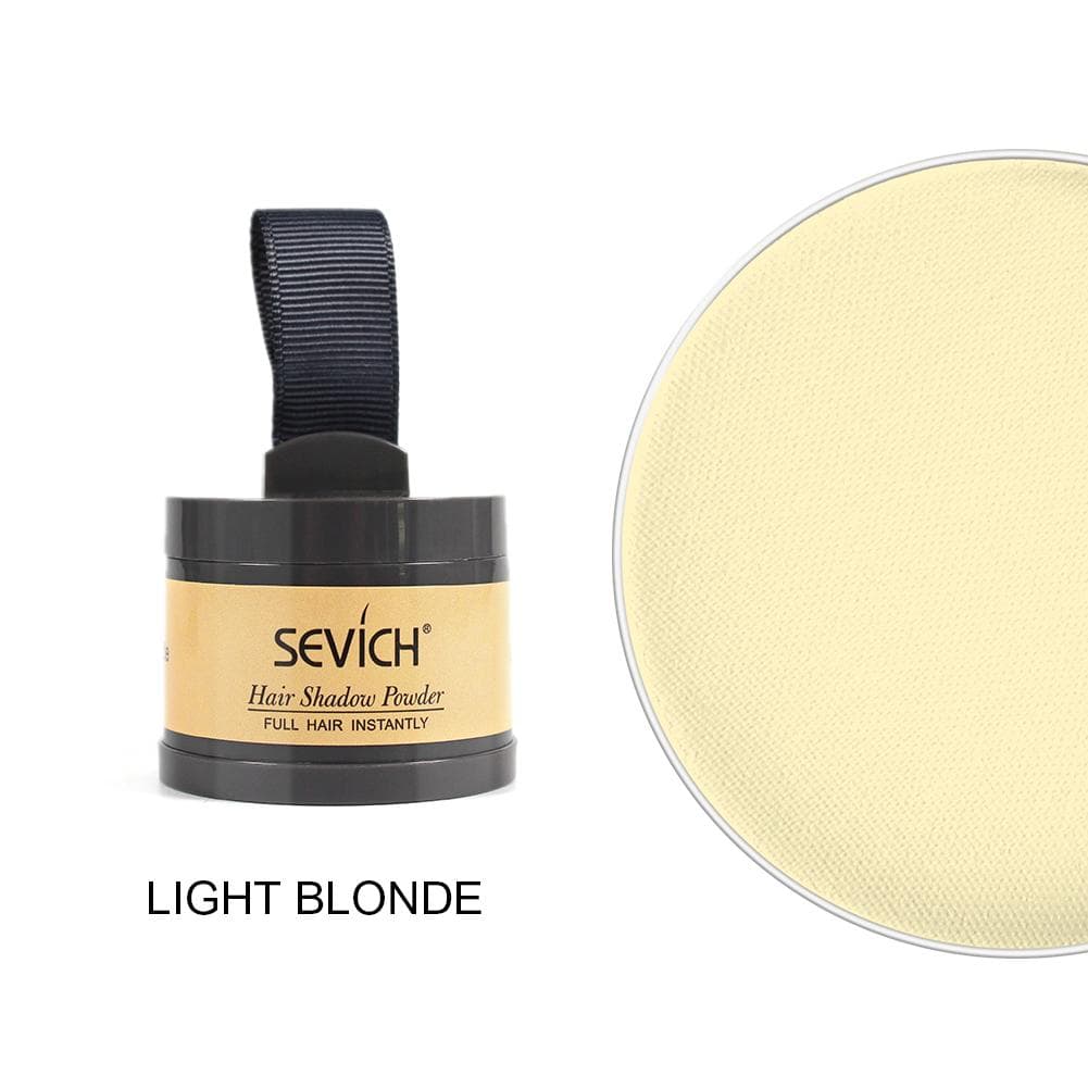 Sevich Magical Fluffy Hairline Powder Hair Line Shadow Hair Concealer Root Cover Up Gray Coverage Unisex Instantly 9 Color light blond