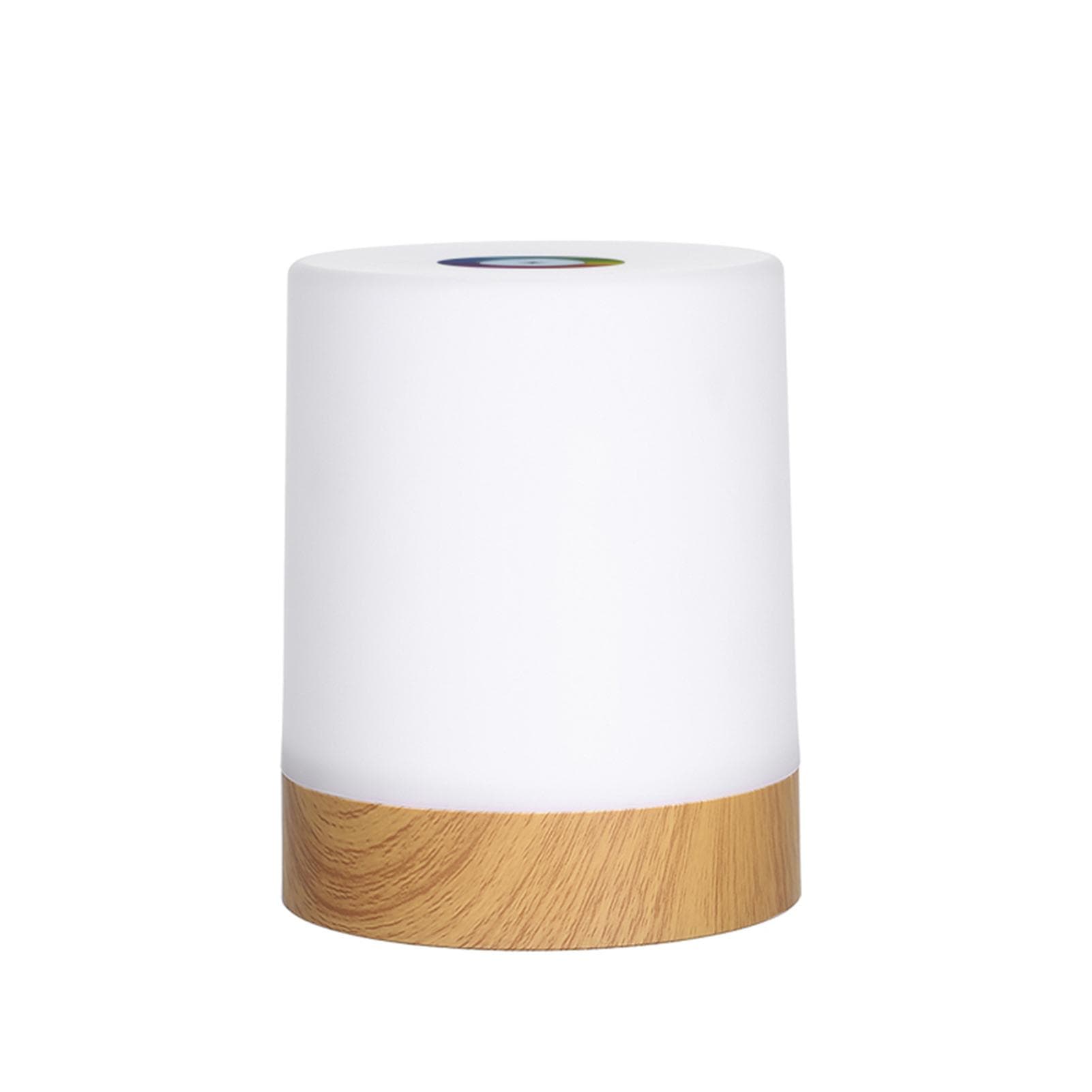 Portable Night Light USB Rechargeable Dimmable Warm White & Color Changing RGB Touching Control Bedside Table Desk Lamps for Bedroom Living Room