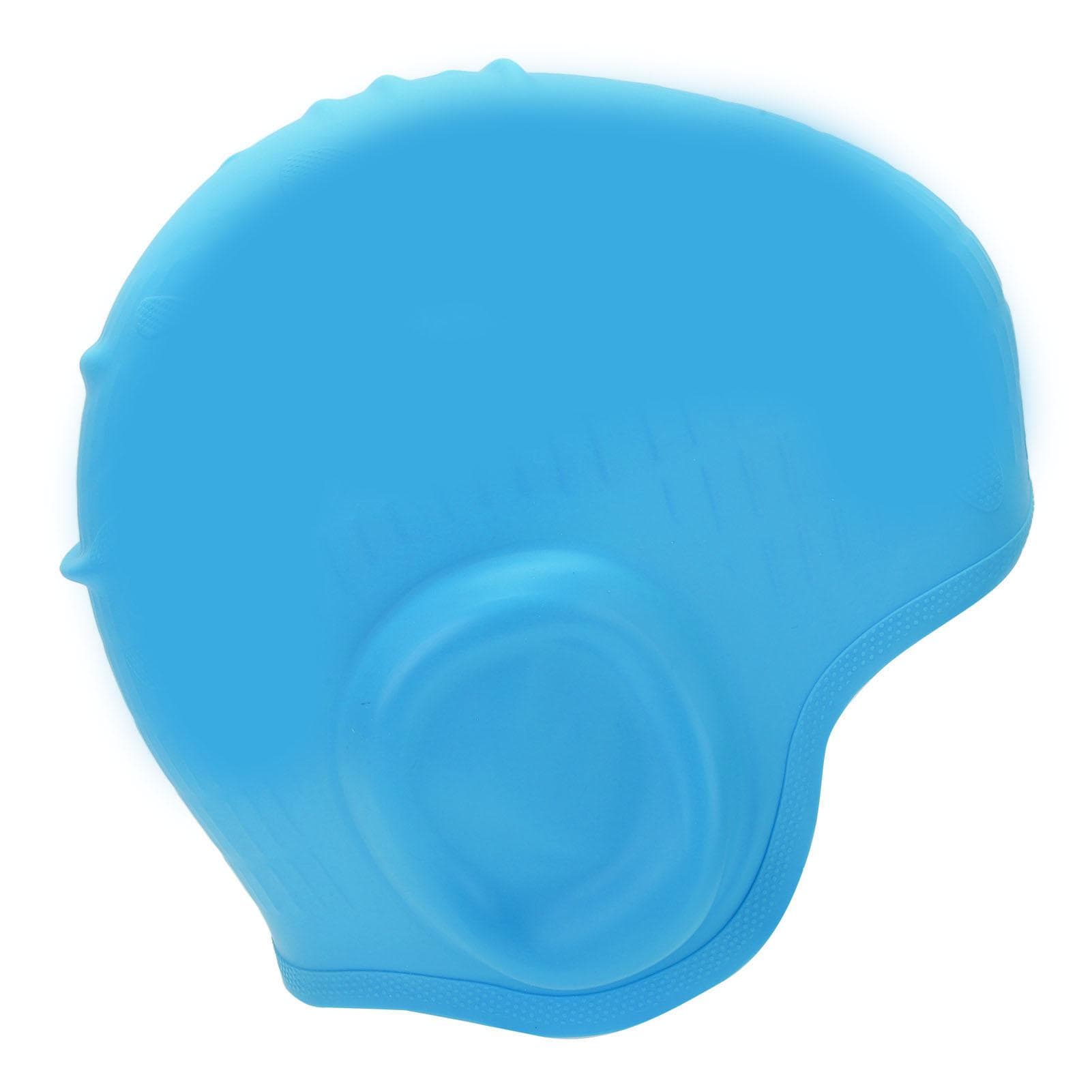 Waterproof Silicone Swimming Cap with Ear Protection 3D Strong Elasticity Long Hair Swimming Hat