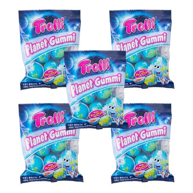 [YouTube Popular Jelly / Korean Popular Jelly] Trolli Planet Gummi 18.8g * 5PCS (5 OPTIONS) 5ea*5