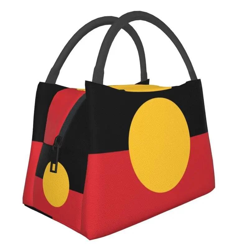 Jamaican Flag Thermal Insulated Lunch Bag Women Patriotism Resuable Lunch Tote for Office Outdoor Storage Meal Food Box 28x17x16CM sky blue