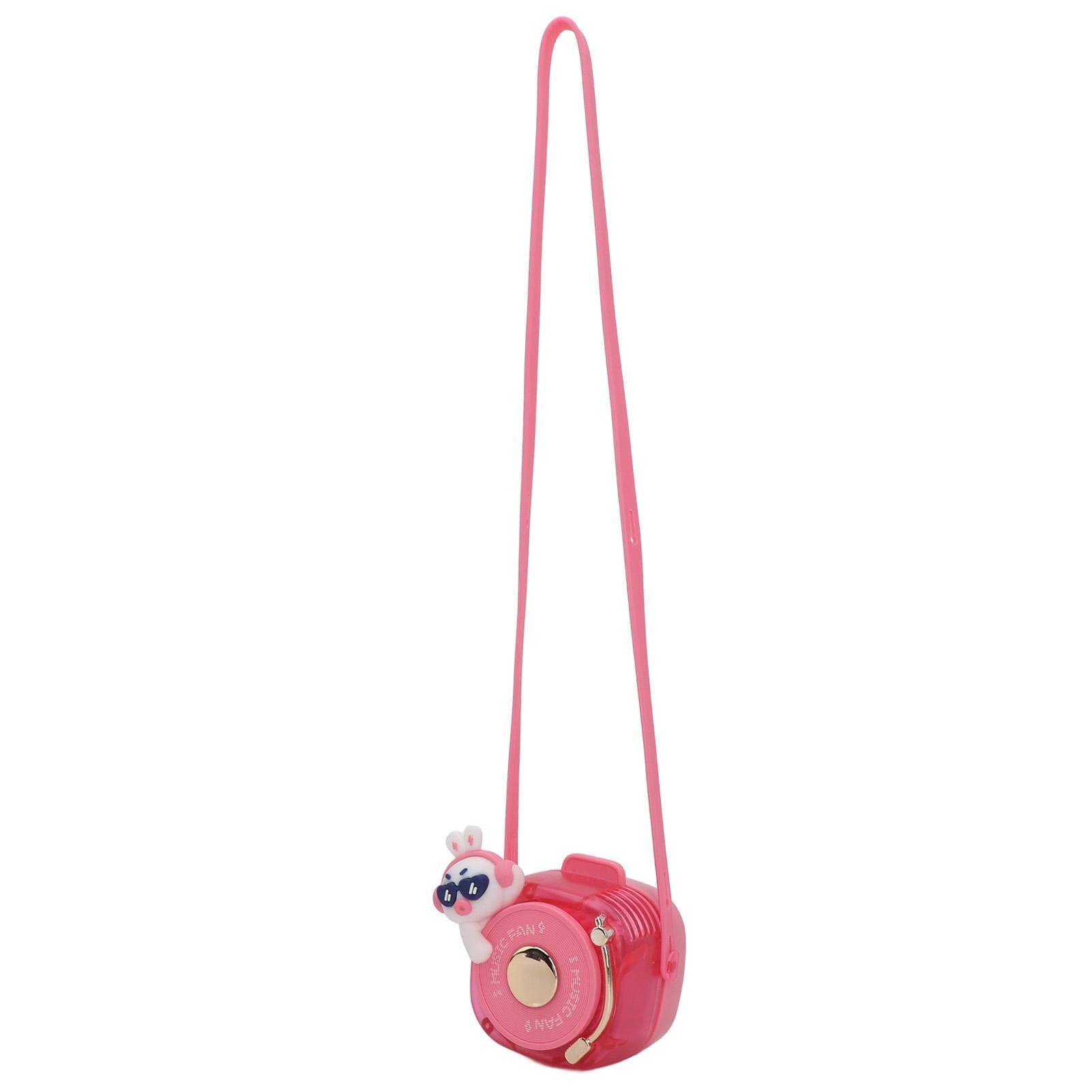 Cute Portable Neck Fan 3 Speeds Bladeless Mini Hanging Neck Fan Quiet USB Rechargeable Wearable
