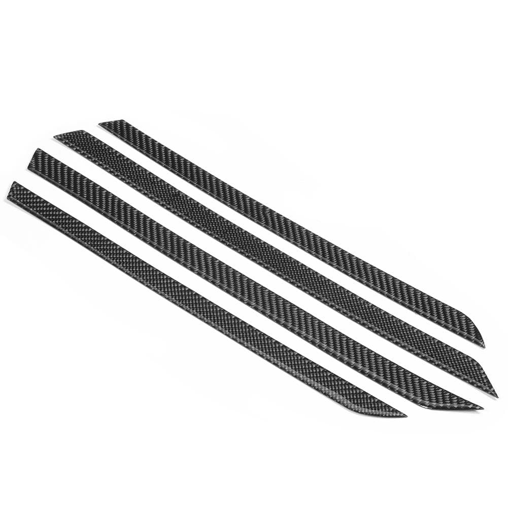 4PcsSet Carbon Fiber Style Inner Door Panel Stripe Trim Car Interior Cover Refitting Fit for Honda