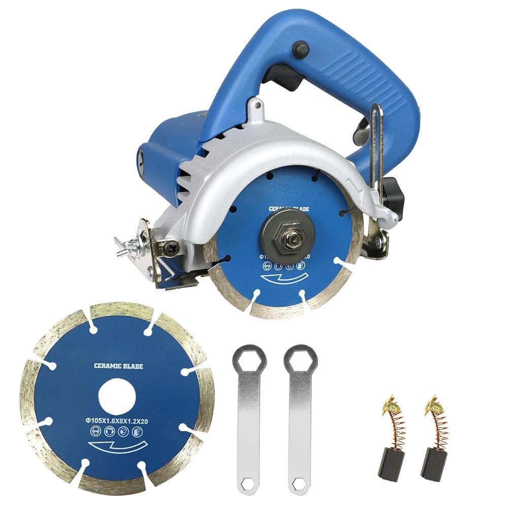 1200W 10A Marble Cutter Ceramic Tile Cutting Machine Tile Saw Power Tile & Masonry Saw 0-45 Degree US Plug blue