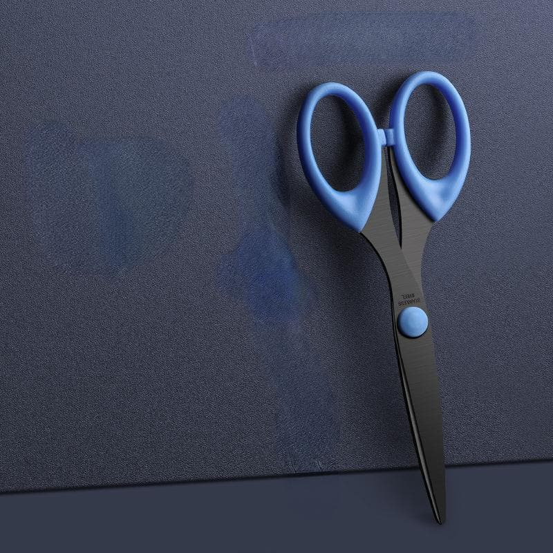 Stainless Steel Blade Scissors Household Sharp Handmade Paper Cutting Scissors Office Stationery Paper Cutter blue