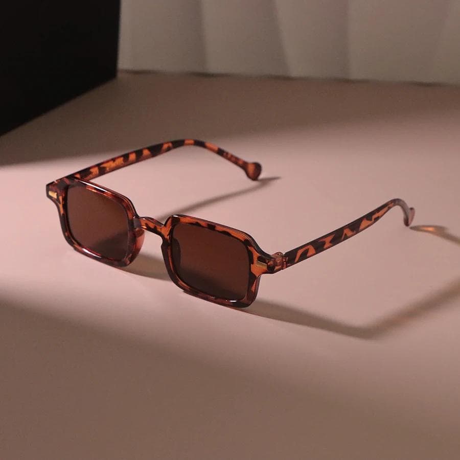 Vintage Square Sunglasses Women Men Retro Rectangle Sun Glasses Brand Designer Mirror Punk Shades Oculos De Sol Other