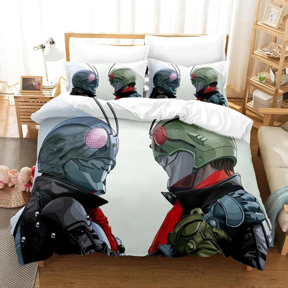 Kamen Rider Bedding Set Duvet Cover Pillowcase comfortable Comforter Bedding Set King Size Bedding Sets Home Textile 70x133cm 2pcs