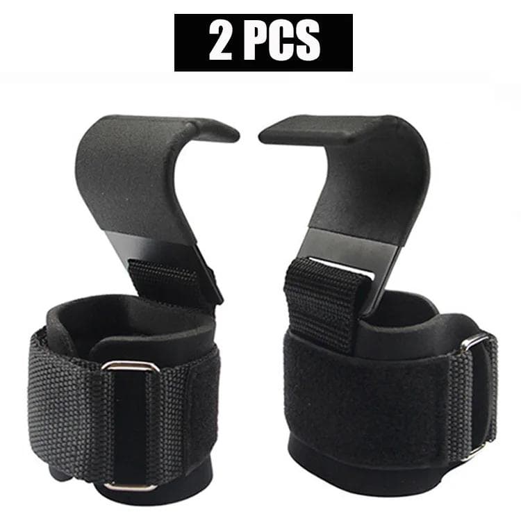 Weight Lifting Hook Hand-Bar Wrist Straps Support Gym Fitness Pull-Ups Power Lifting Training Gloves Safety Protection Equipment