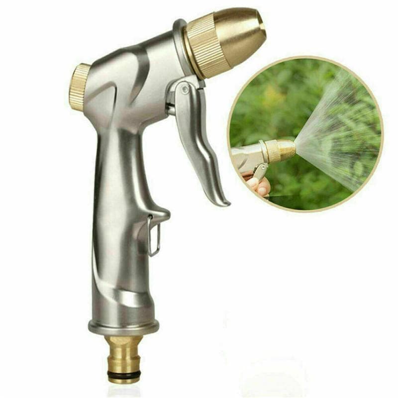 High Pressure Water Spray Gun Brass Nozzle Garden Hose Pipe Lawn Car Wash Water Gun