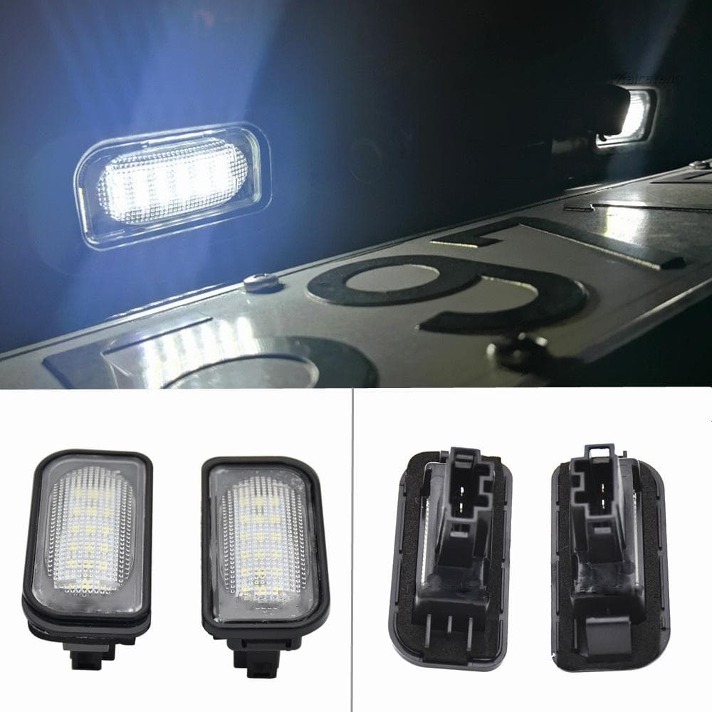 2Pcs LED Rear Light Tail License Plate Lamps For Chrysler Crossfire 2004-2008