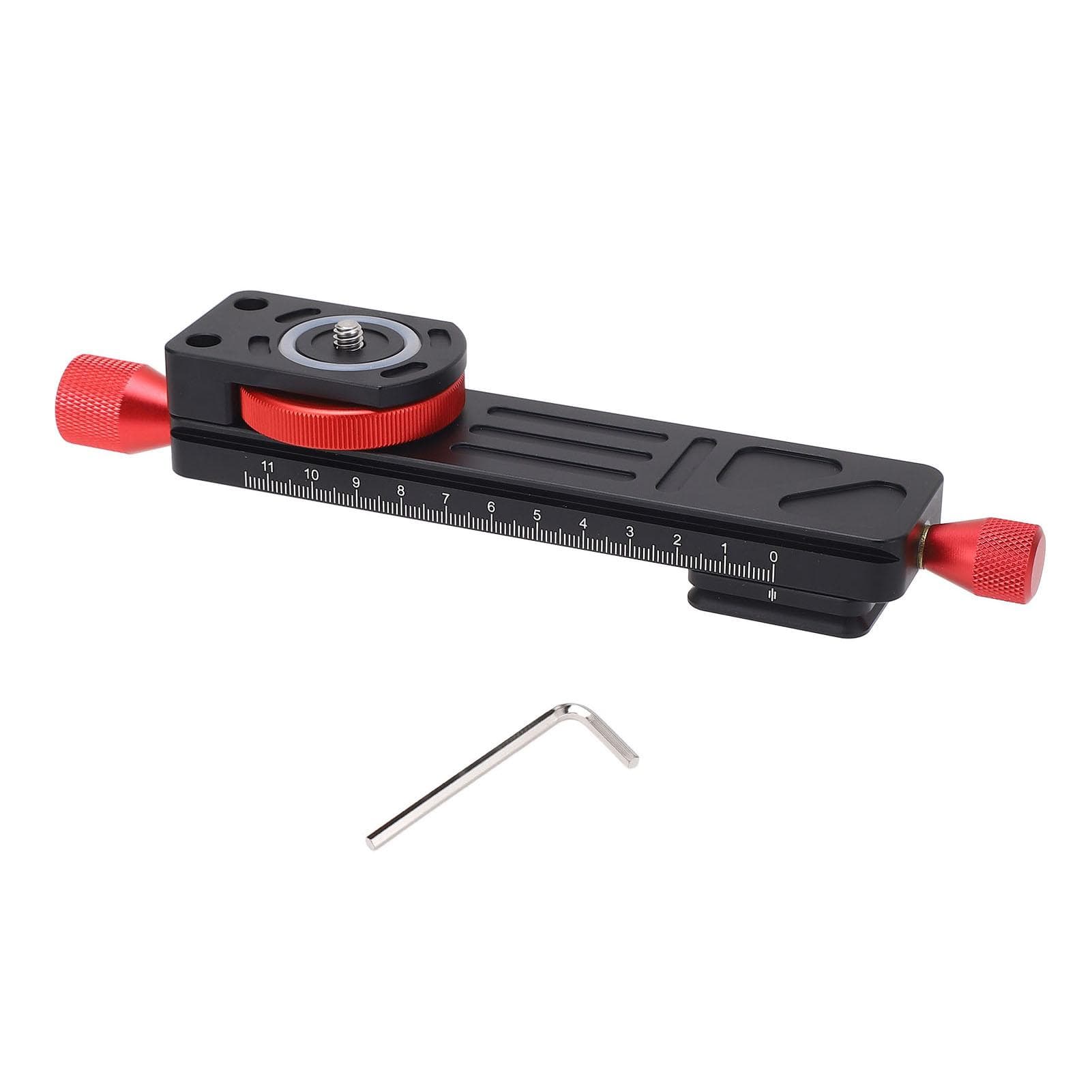 W 160 Macro Photography Rail Slider High Accuracy Aluminum Alloy Quick Release Plate with 14 Screw