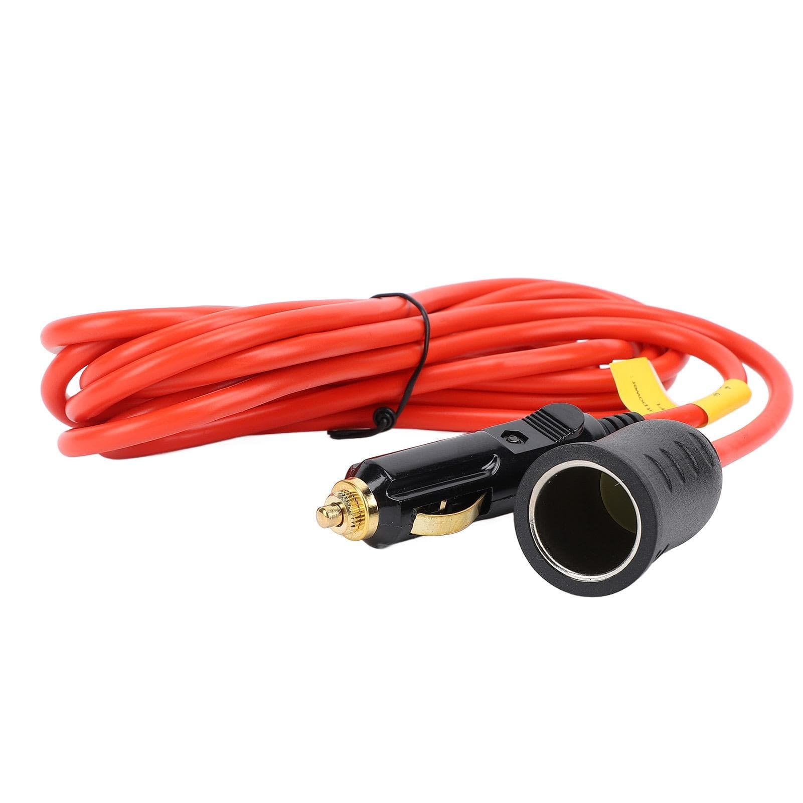 12V 24V Cigarette Lighter Extension Cord 11.8FT 18AWG 120W 15A Heavy Duty Male Plug to Female