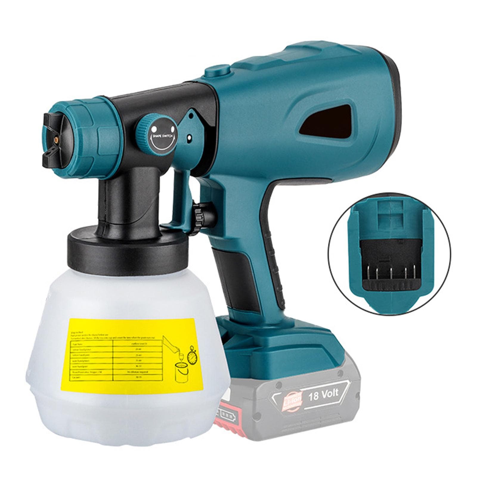 Cordless Paint Sprayer replacement for Makita  20V Max Battery,Handheld Electric Paint Sprayer with replacement for Bosch