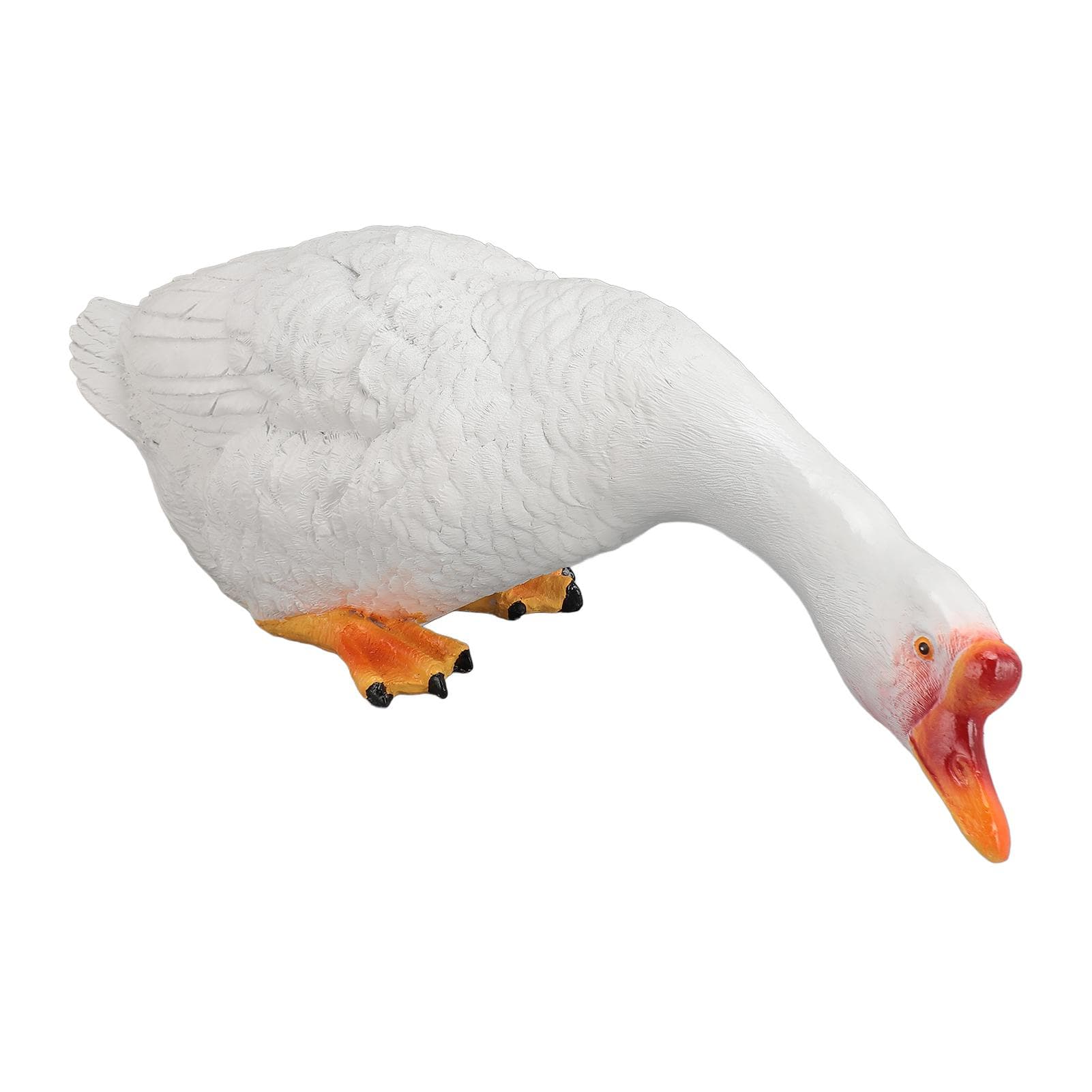 Resin Goose Statue Garden Decor Figurine Ornament for Pool Side Lawn Yard Outdoor Decoration Funny