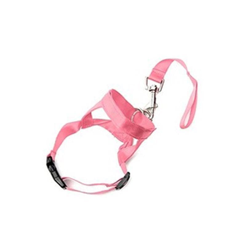 Dog Pet Head Collar Gentle Halter Leash Leader No Pull Straps for Training Dogs Pet Dog Head Halter Training Collar? L pink