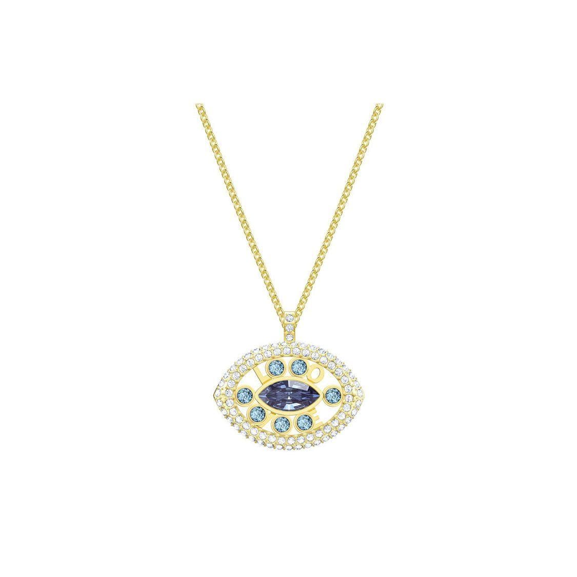 Swarovski Evil Eye Gold Plated Crystal Necklace Women necklace 5428336 Gold,F