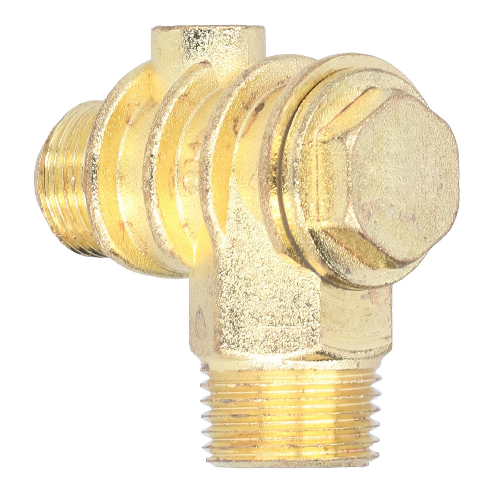 Check Valve Durable and Reusable One Way 3?Port Zinc Alloy Valve with High Hardness G12 G34 M10