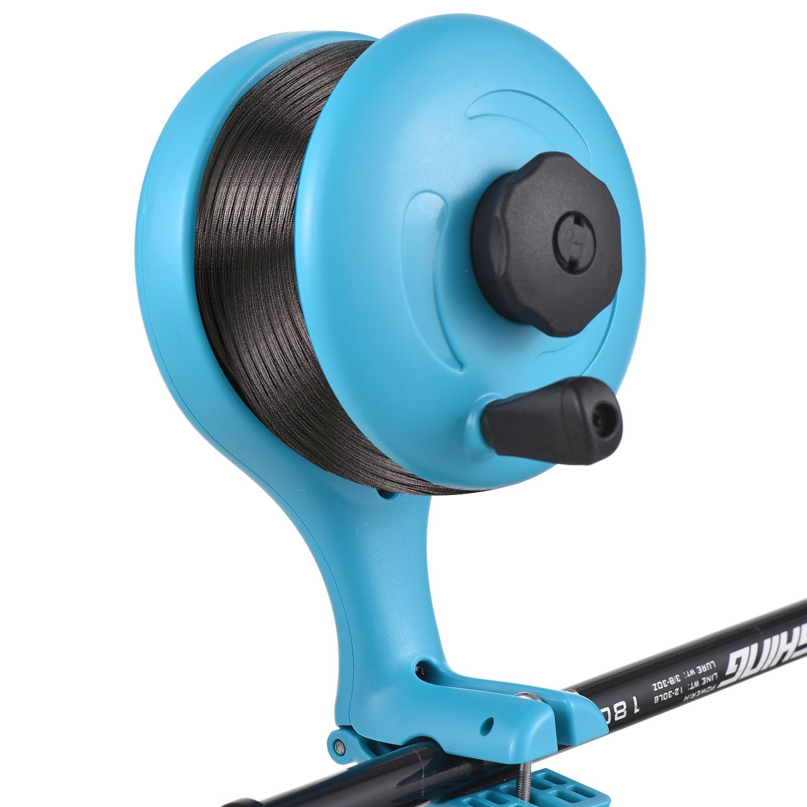 Fishing Line Spooler Winder Portable Fishing Line Spooling Tool Machine for Spinning Reels blue