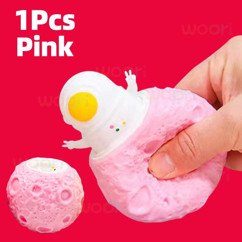 Squeeze Astronauts Planet TPR Cup Anti Stress Pop Up Funny Toys Joke Decompression Fidget Sensory Stress Gift for Kids Adults pink