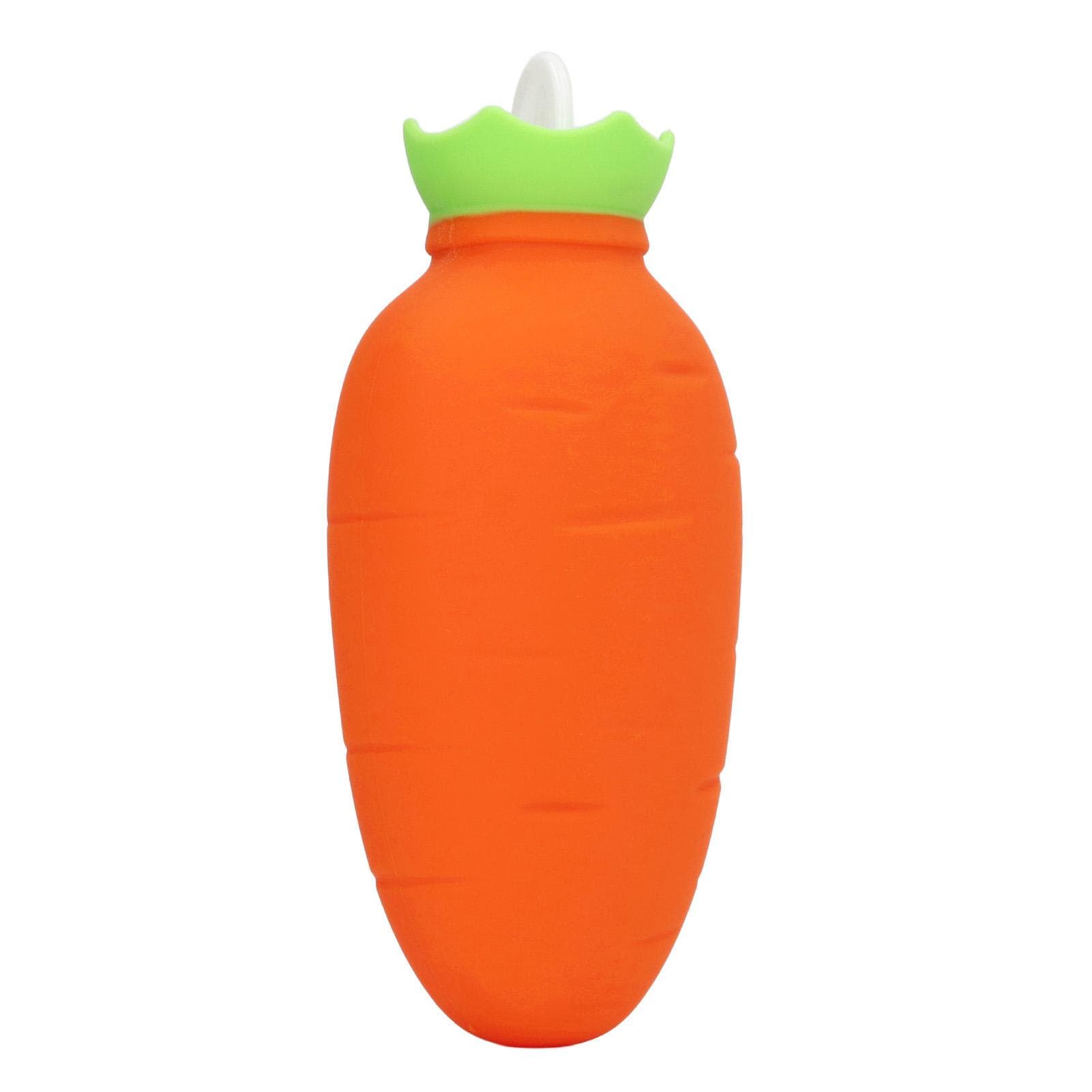 Hot Water Bottle Bag Carrot Shape Silicone Excellent Heat Preservation Hot Water Bag for Hot Water