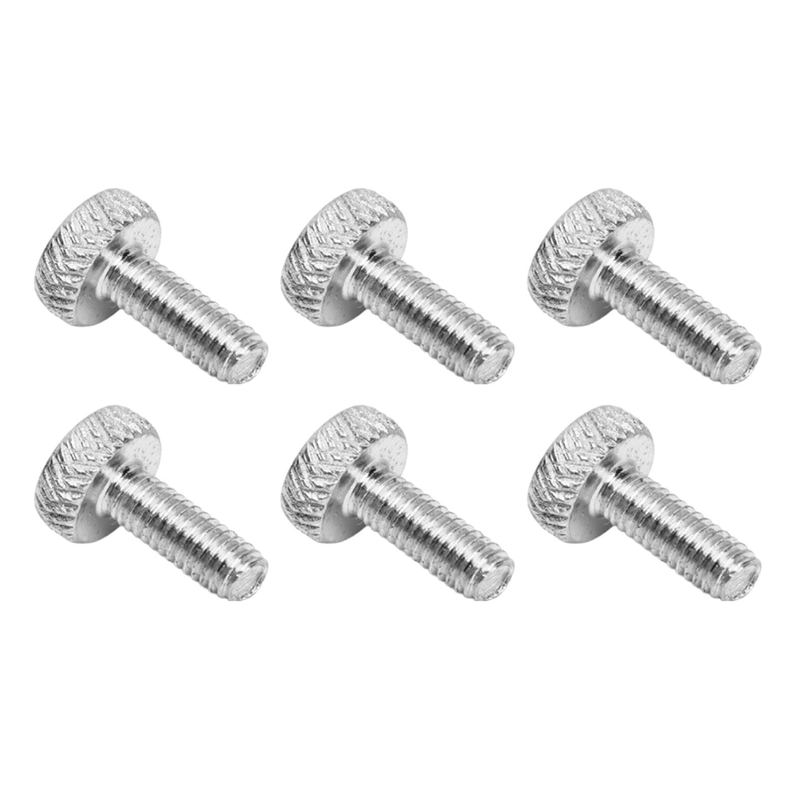 6 Pcs Tremolo Bridge String Locking Screw Metal Electric Guitar Tremolo Bridge Fine Tuning Screws silver