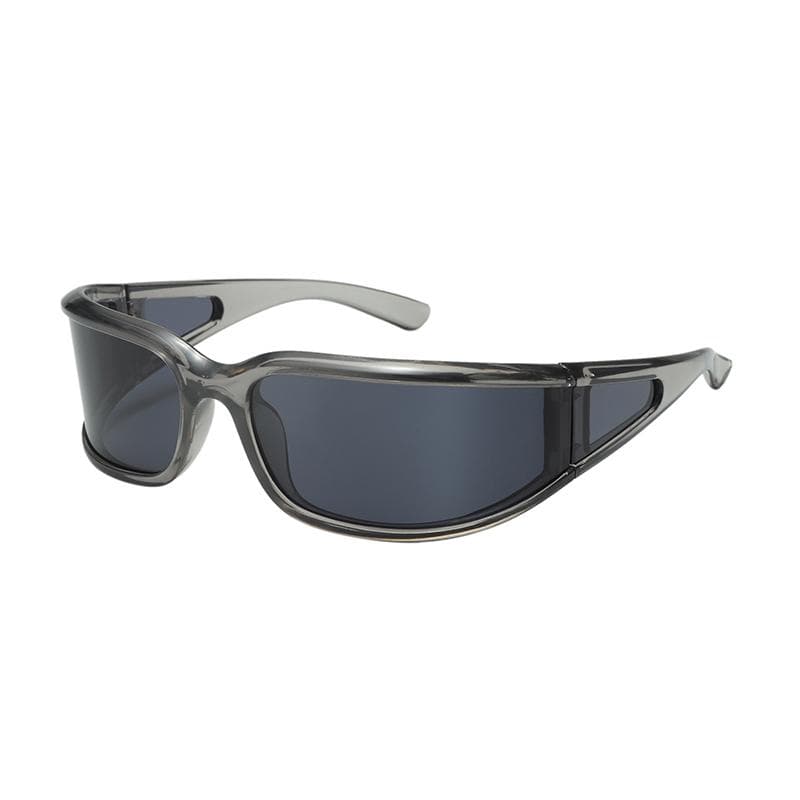 Y2k Outdoor Sports Sunglasses Narrow Frame Cycling Glasses Fashion Curved Lens 66304