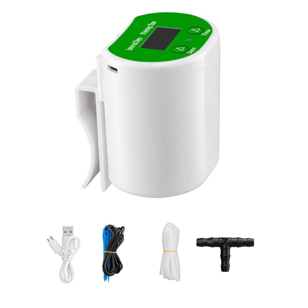 Automatic Watering System Timed Waterer Device Garden Terrace Drip Irrigation Kit for Potted Plants for 4 Pots Plants