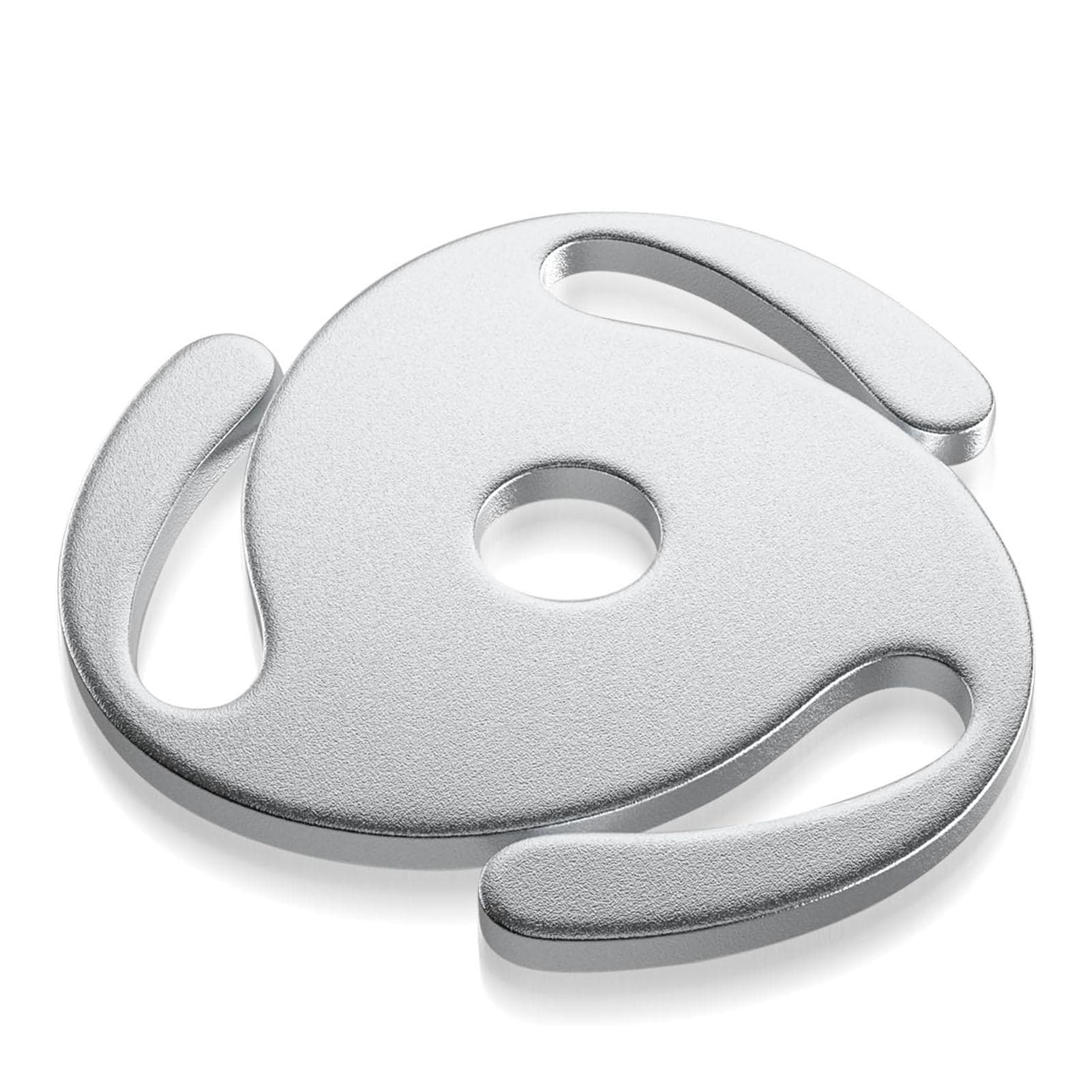 45 RPM Record Adapter Solid Aluminum Alloy High Stability 7 Inch Record 45 Record Spindle Adapter silver