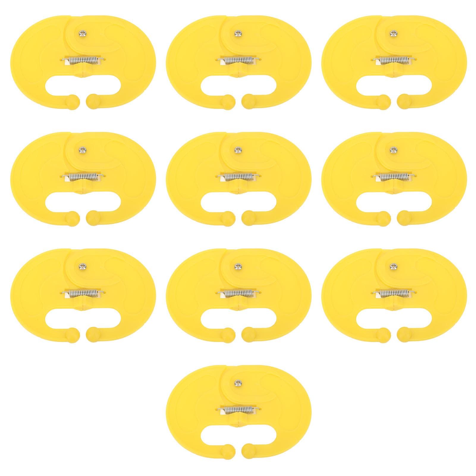10 Pcs Calf Weaner Spring Lock High Tensile Strength Lengthened Widened PP Calf Nose Thorn Milk