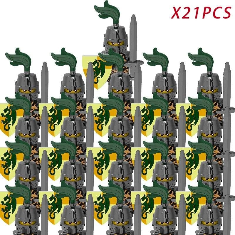 Middle Ages Roman Empire Spartan Crusader Mini Medieval Soldier Figures Model Building Blocks Bricks Toys Gift For Children