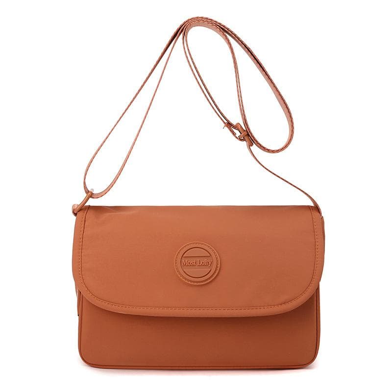 Women's Lightweight Crossbody Bag Nylon Water-Repellent Shoulder Bag orange