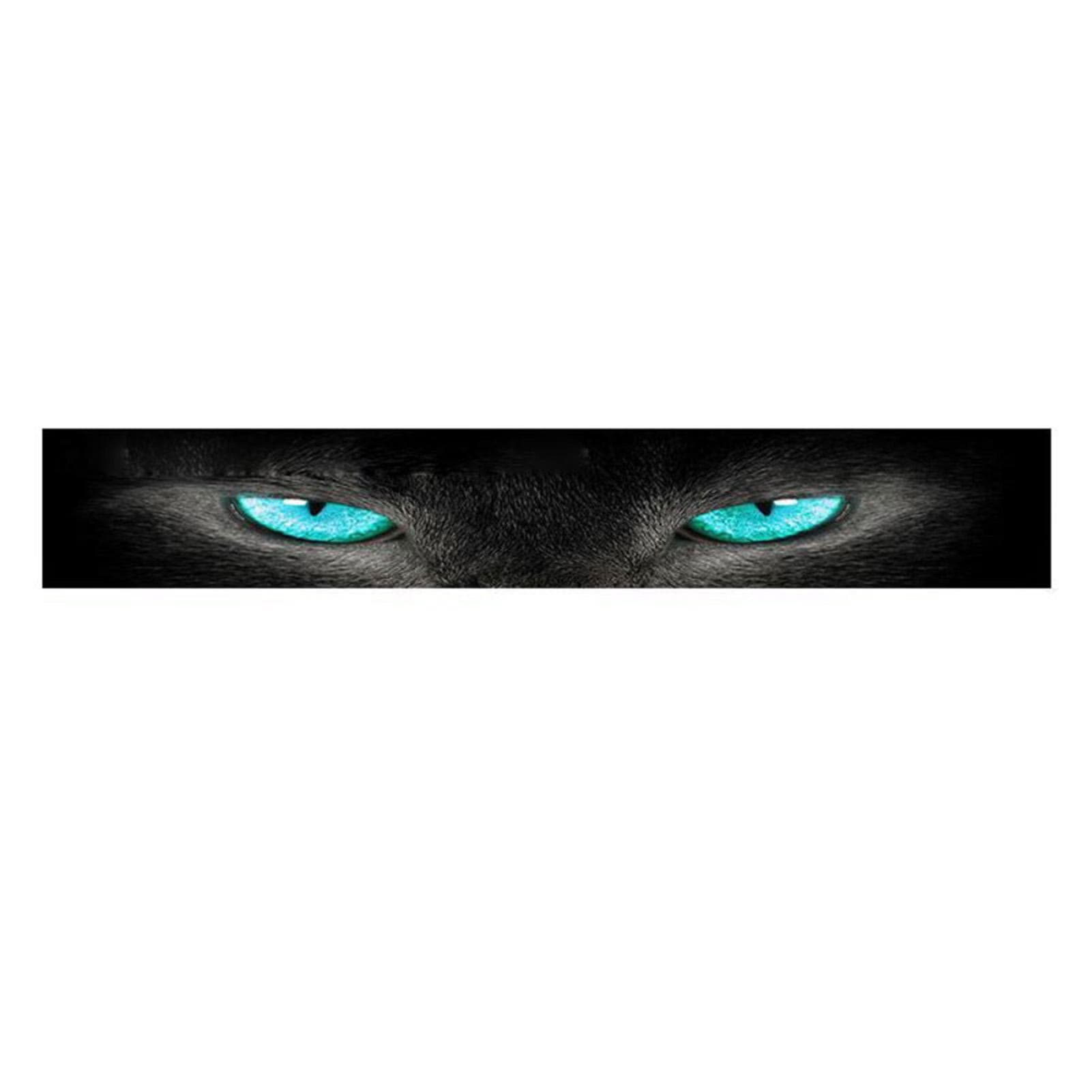 Car Front Windshield Sticker, Rear Block Sunshade Sticker Decoration 3D Stereoscopic Cat Eye Car Blue eyes