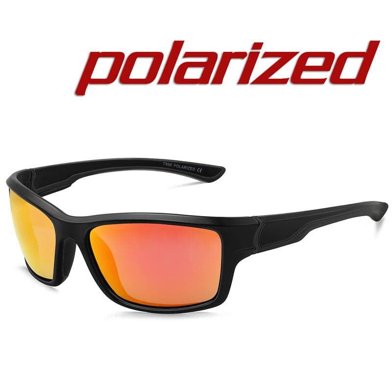 MAXJULI Sports Sunglasses Men UV400 Black Frame for Cycling Running Driving Outdoor Travel MJ8014