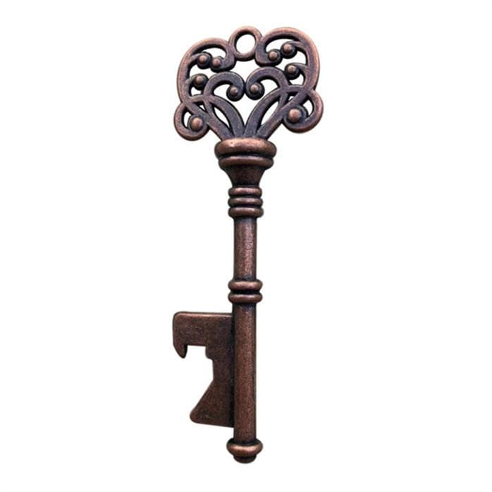 Metal Key Shaped Bottle Opener Kitchen Tool Bar Barware Key Chain Key Ring copper