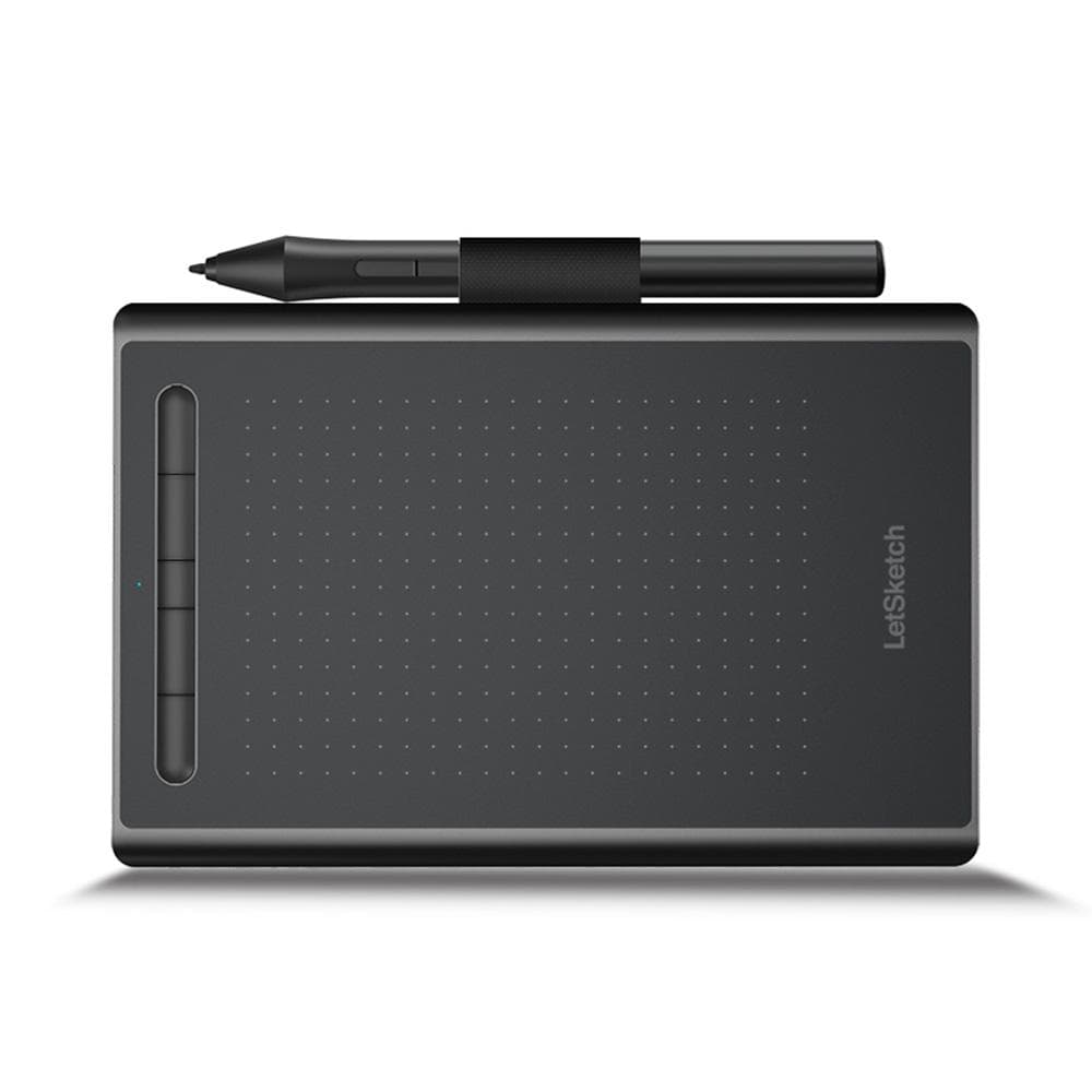 WP9622N Graphics Tablet Drawing Tablet 8192 Levels Pressure Sensitivity 5080LPI Resolution 230PPS USB connection black