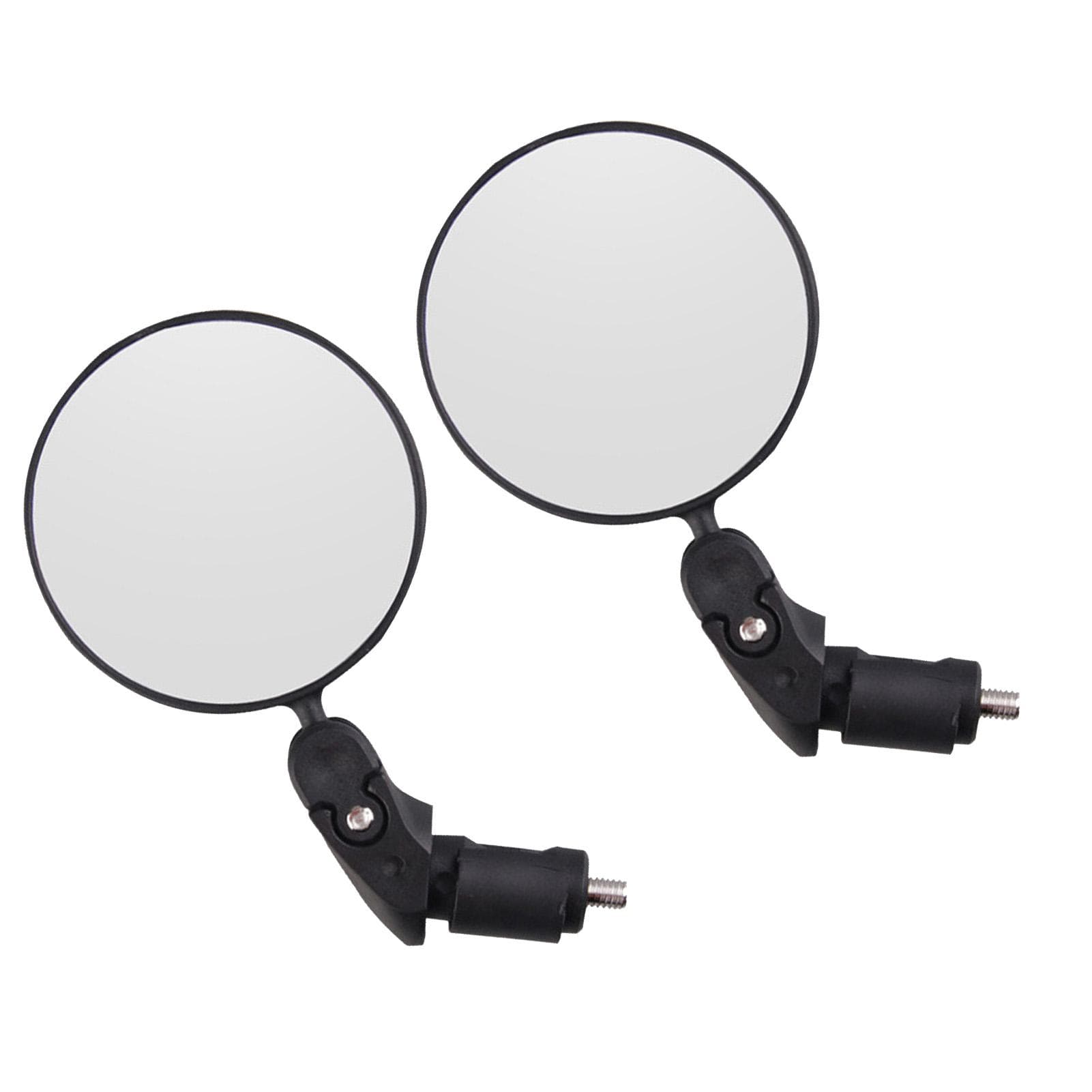 Bike Round Rearview Mirror Automotive 360 Degree Rotatable Safe Folding Convex Lens Biking Bike