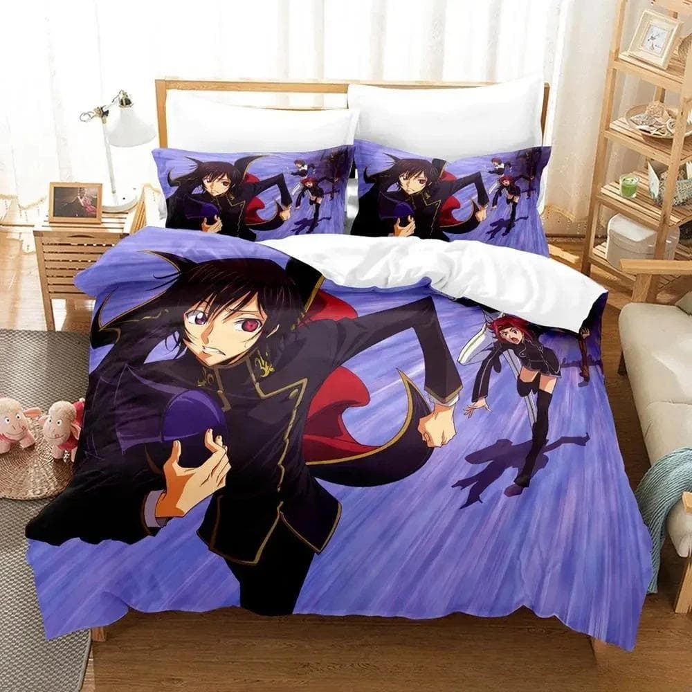 3D Printed Home Living CODE GEASS Bedding Sets exquisite bed supplies set duvet cover bed comforter set luxury birthday gift 135X200cm-2pcs